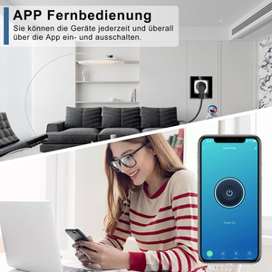Touchmi estándar europeo Smart Wifi Socket Control de voz Control remoto Función de temporizador WiFi Smart Plug - Product Image 2