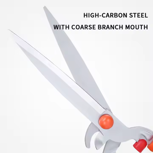 Sécateur à gazon et à haies avec poignée en aluminium couleur orange, pour un travail facilité - Product Image 3