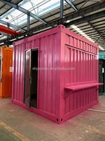 Mini conteneur mobile de restauration rapide préfabriquée de 20 pieds pour bar à café Design moderne pour extérieur Conteneur pour café Maison pour maison Pop-up Shop