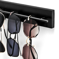 Organisateur de lunettes de soleil rustique pour la décoration de la maison, support mural pour lunettes, support mural pour lunettes, présentoir de rangement pour lunettes