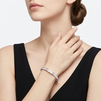 Bracelet Moissanite en Argent Sterling 925, 18,9g, Style Art Déco, Coupe Baguette, Bracelets Joncs pour Femme, Luxe