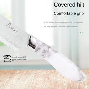 Durable Cutting Knife Stainless Steel Kitchen Knife Set Bread Utility Chef Knives With Knife <b>Block</b> - Product Image 5