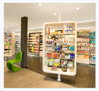 Présentoir de soins de la peau, 20 pièces, vitrine, armoire de pharmacie, design intérieur, pour meubles