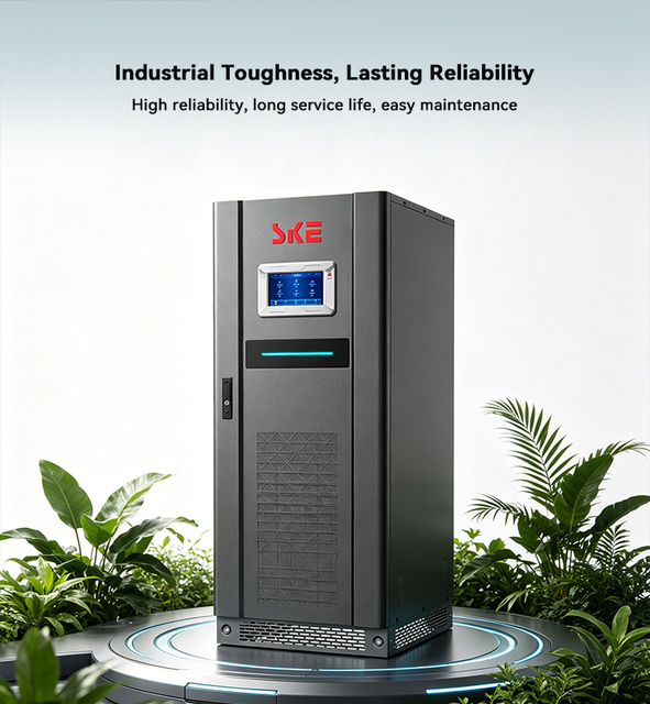 SKE 3 Phase 5 Wires Online UPS 380/400/415VAC Dual-DSP Fully Digital Control Industrial Lithium Battery 160KVA 128KW Pure Sine
