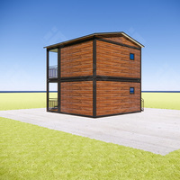 Préfabriqué Mobile En Acier 20 pieds 30 pieds 40 pieds Pliant Extensible Petite Maison Préfabriquée Nouveau Modulaire Pod Double Étages Étages De Luxe