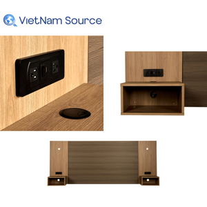 Laquinta King Panel Sistema de cabecero Muebles de hotel de madera contrachapada-Muebles de hotel de madera de la mejor calidad Dormitorio de la fábrica de Vietnam - Product Image 2