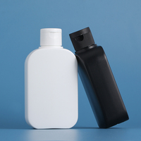 Pour Dove Mini 1oz Bouteilles de shampooing 8oz Bouteilles de lotion en plastique rouge avec pulvérisateur à pompe Bouteilles de shampooing d'hôtel carré noir vide 30ml