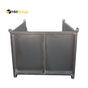 Carretilla elevadora de almacén de buena calidad, transporte de metal, jaula de acero apilable resistente, carpat stillage - Product Image 6