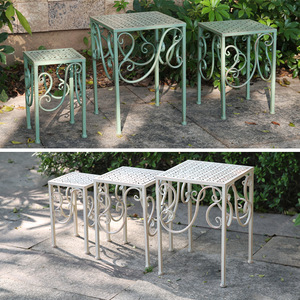 Soporte de plantas de Metal Natural para exteriores, estante de flores moderno a prueba de polvo - Product Image 2