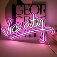 Letrero Luminoso de Neón Personalizado, Luz UV de Anime para Pared, Letreros Electrónicos