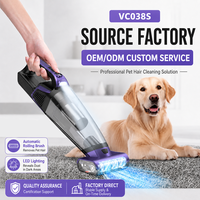 Aspirateur rechargeable pour animaux de compagnie, grande boîte à poussière, aspirateur portatif pour la maison et la voiture
