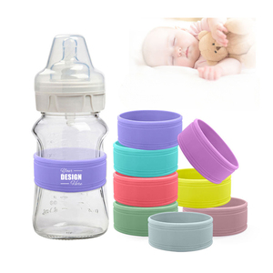 Etiquetas de biberón reutilizables personalizadas para guardería-Silicona de grado alimenticio para leche materna y alimentos para bebés, personalizadas - Product Image 1