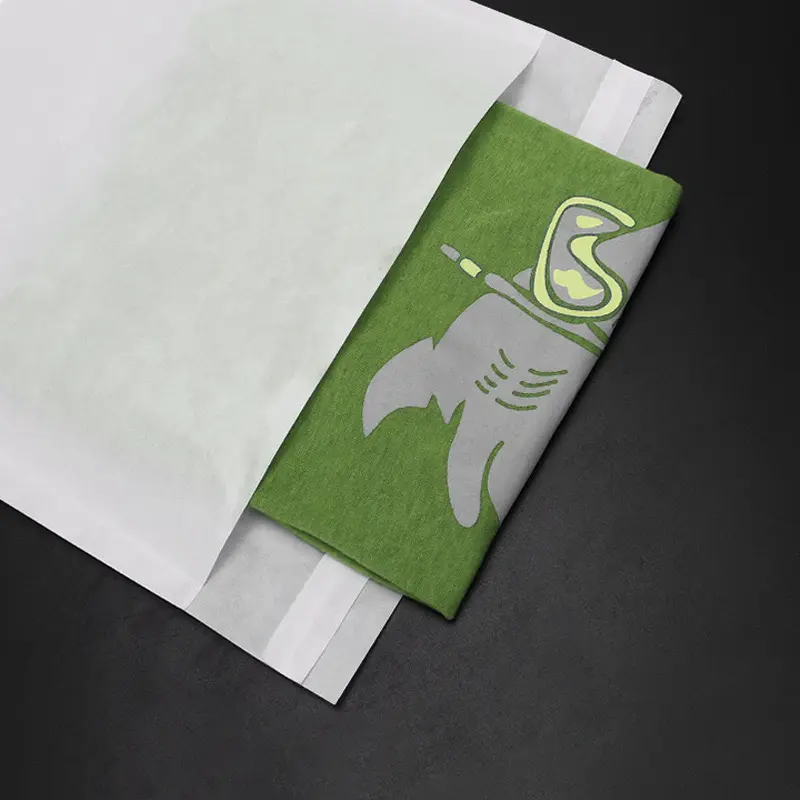 Custom Waterproof Eco-Friendly Glassine Ppaer Envelope Compostable Glassine Paper Bag For Clothing