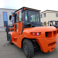 Chariot élévateur diesel Isuzu EPA 7000kg 8000kg 9000kg 10000kg, puissant et robuste, pour l'agriculture, l'exploitation minière et les chantiers de construction