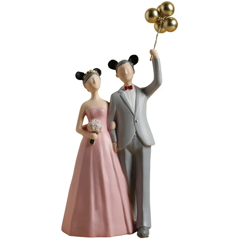 Terima Kustom Resin Hadiah Pernikahan Aksesoris Untuk Pasangan Yang Baru Menikah Pernikahan Hadiah JE-012
