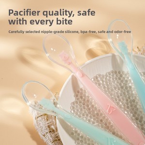 Cuchara de Silicona Suave para Bebés, Cuchara para Arroz Infantil, Set de Alimentación para Alimentos Complementarios, Diseño Sólido, Hecho en China, para <span class=keywords><strong>6</strong></span> <span class=keywords><strong>Meses</strong></span> o Más - Product Image 3