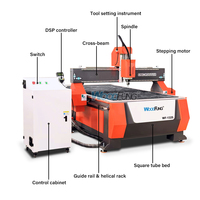 Machine de fraisage CNC pour le travail du bois et de la MDF, modèle 1325 1530 4*8ft, avec DSP PLC et broche simple, pour la fabrication de meubles