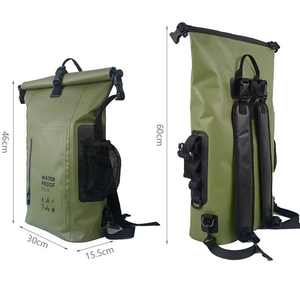 Mochila Impermeable de PVC para Exteriores de Gran Capacidad, 25L, Resistente, para Montañismo, Viajes, Bolsa Seca con Cierre Enrollable - Product Image 3