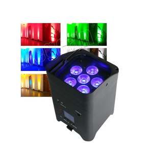 6X15W Rgbwa Uv 6En1 Projecteur LED sans fil alimenté par batterie pour DJ Disco Event - Product Image 2