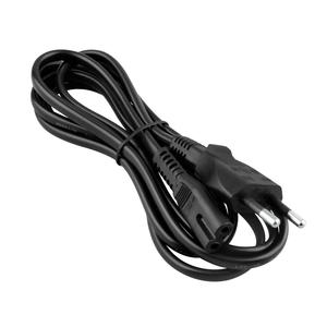 Câble d'alimentation Europlug noir qui est disponible en plusieurs longueurs et est souvent utilisé pour les appareils qui nécessitent moins d'énergie. - Product Image 4