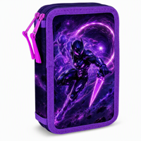 Ensemble de sacs d'école 3 pièces OEM ODM Cool Cyber Knight en tissu robuste et durable pour garçons – Vente en gros