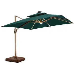 Paraplu Zonnescherm Sail Tuin Yard Hotel Balkon Vouwen Intrekbare Luifel Led Tent