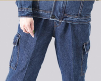 Combinaisons de travail respirantes en denim 100 % coton, lavées aux enzymes, haute visibilité, antistatiques, ignifuges, personnalisables, multi-poches