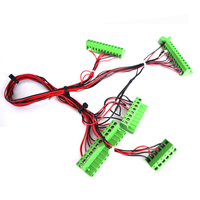 Bloque de terminales de tornillo de 4 posiciones para cable, con conector hembra de 6 pines para par trenzado rojo y negro, de alta calidad para automatización