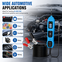 Lector de Códigos para Automóviles Inteligente 823 con Pantalla LED de Voltaje - Protocolo OBD2/EoBd, Alimentación USB de 12V, Compatible con Vehículos de 6-24V CC