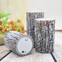 Moving Docht Pine Shape battery Fernbedienung elektronische LED-Kerzen lampe