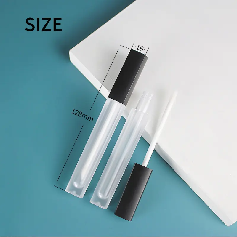 Tubes Lipgloss Packaging Stock New Full Clear Lip Gloss Tube Empty Plastic 4.5ml Lipgloss Container Transparent Lipstick Makeup Packaging