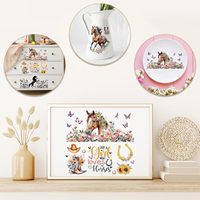 Cadeaux uniques pour filles, figurines de dessins animés mignonnes, autocollants de transfert UV DTF pour gobelets de 16 oz, accessoires de décoration pour verres