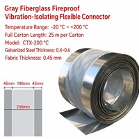 Connecteur de conduit d'air flexible en tissu de fibre de verre, résistant au feu, réduction des vibrations, connexion souple, fourni par l'usine