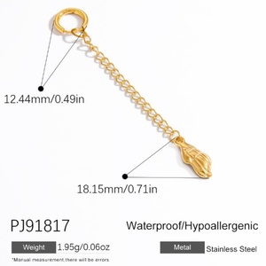 Zoryn - Colgante de Acero Inoxidable de Alta Calidad con Baño de Oro de 18K, Diseño de Estrella de Mar y Concha, Serie Océano, Joyería para Piscina - Product Image 6