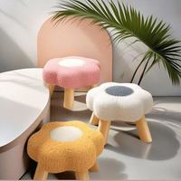 Chaise Ottoman Moderne en Bois Portable et Confortable pour Enfants, Idéale pour Chambre, Salon, Table Basse et Appartement