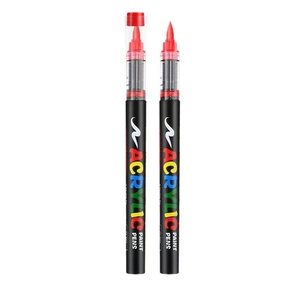 ปากกาอะคริลิคหัวพู่กัน 24 สี ระบบเติมหมึกฟรี ชุดปากกาอะคริลิคแบบขายส่ง ชุดสีอะคริลิคสำหรับงาน DIY ปากกาเพ้นท์อะคริลิคหัวพู่กันหลากสี - Product Image 6