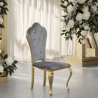 Chaises de banquet empilables en acier inoxydable durable pour mariage, hôtel, appartement, villa, événements - Mobilier commercial moderne