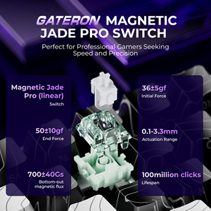 XVX HE68 Pro Teclado mecánico <span class=keywords><strong>Whiteline</strong></span>/Blackline RGB retroiluminado Disparador rápido 65% Efecto Hall Gateron Magnético Jade Pro - Product Image 3