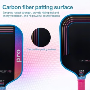 ไม้พายพิกเกิลบอล Proton Series Three Flamingo รุ่น T700 คาร์บอนไฟเบอร์ หนา 16 มม. โพลีโพรพิลีน ได้รับการรับรองจาก USAPA คุณภาพสูง - Product Image 3
