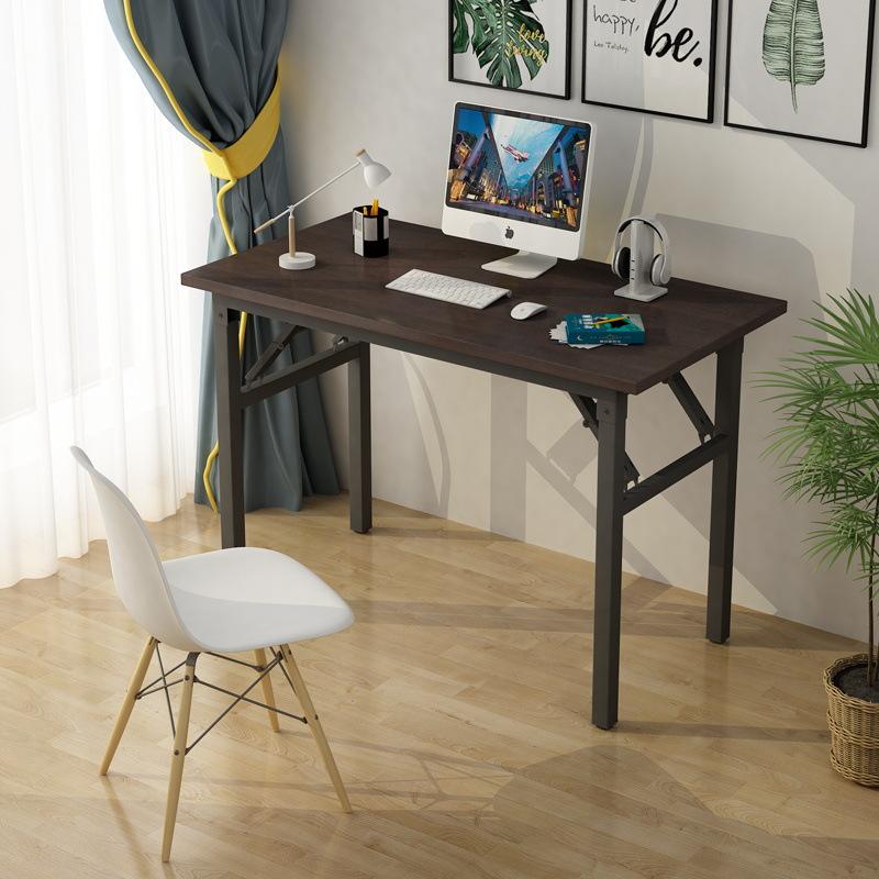 Mesa plegable de una sola capa de nogal negro