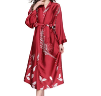 Robe Kimono Longue pour Femme, Ensemble 2 Pièces, Peignoir en Satin, Robe de Nuit, Peignoir de Mariée, Vêtements de Nuit, Pyjama