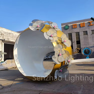 Senzhao Round Shape Flower Interactive Garden Street Landscape Decorative <b>Light</b> - Product Image 2