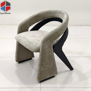 Olive Green Velvet <strong>Dining</strong> <strong>Chairs</strong> Soft Fabric Padded Seat <strong>Paired</strong> with Robust Solid Wood <strong>Dining</strong> <strong>Chair</strong> - Product Image 4