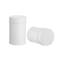 Boîte ronde en fer blanc pour thé, café, bonbons, avec couvercle intérieur, boîte de rangement hermétique de qualité alimentaire pour grains de café et épices, vente en gros