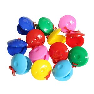 Wholesale Colorful Plastic Children Percussion <b>Musical</b> <b>Instrument</b> Plastic Castanets - Product Image 1