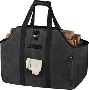 Precio de Muestra Gratuita del Fabricante, Bolsa de Lona Encerada Grande y Resistente para Transportar Leña, para Uso en Exteriores - Product Image 3
