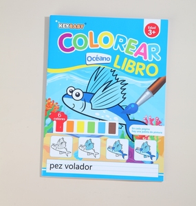 Keybaby libro mágico de agua en español, juguetes educativos reutilizables para pintar con bolígrafo para niños pequeños hechos de papel duradero - Product Image 5