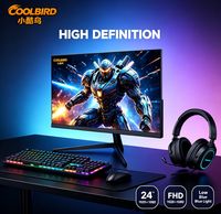 Monitor Empresarial de 24 Pulgadas, Pantalla IPS FHD para Computadora de Escritorio, PC para el Hogar/PC Todo en Uno