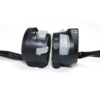 Interruptor Combinado con Botón de Modificación de Luces para Motocicletas y Vehículos Eléctricos, Interruptor de Bocina LED, Interruptor de Arranque y Interruptor de Emergencia
