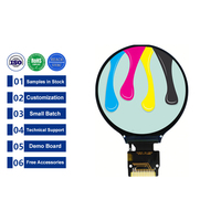 Écran LCD TFT rond SPI de 1,28 pouce 240*240 GC9A01 12 broches pour montre connectée, module d'écran LCD circulaire 4-SPI de 1,28 pouce